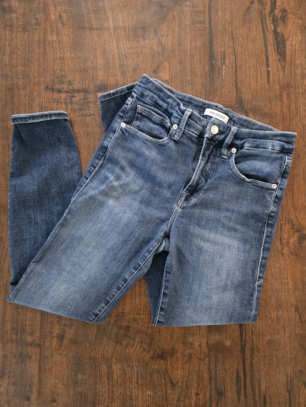 Good American Good Legs Crop Jeans Size 4